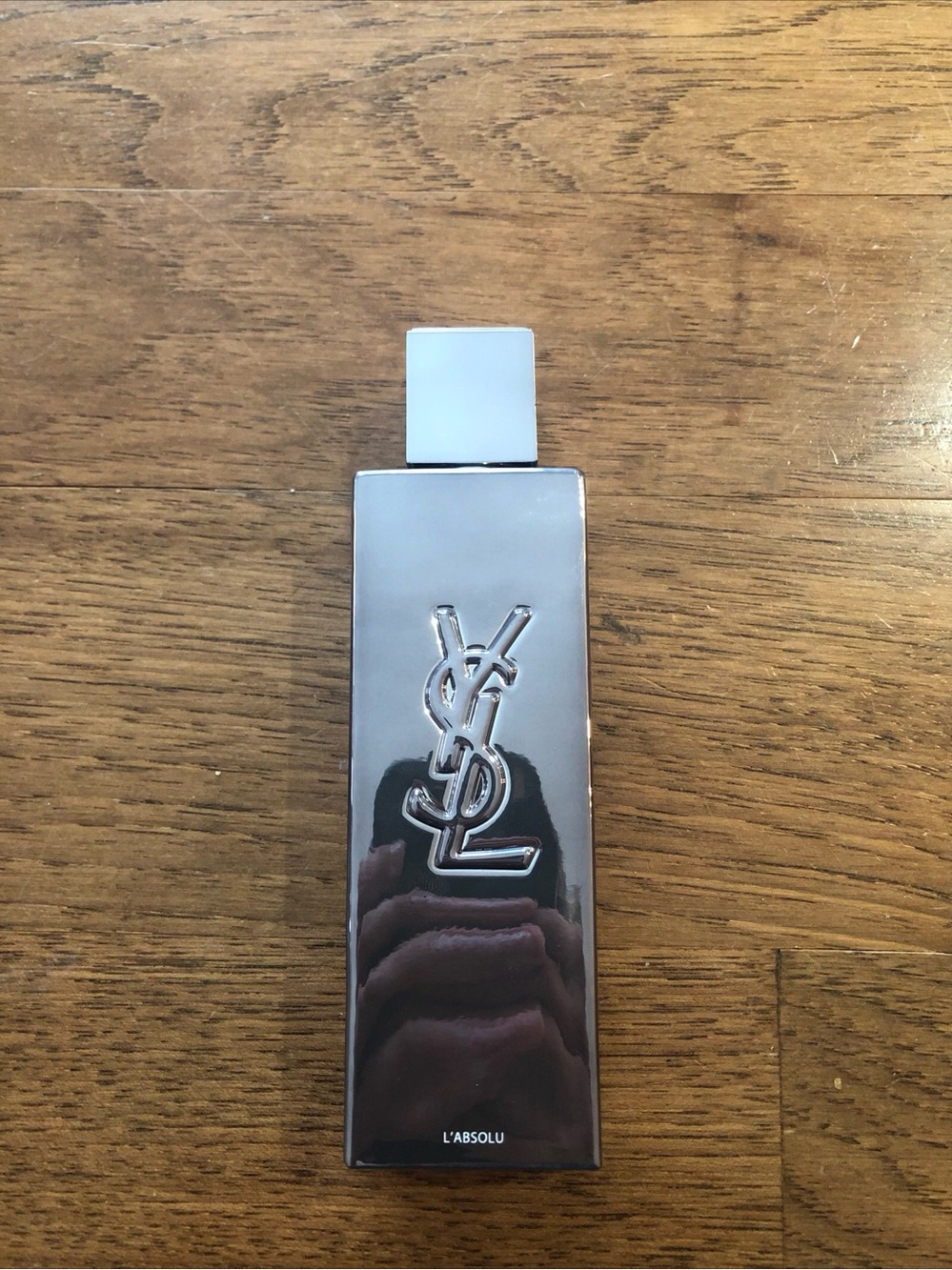 Yves Saint Laurent MYSLF L'Absolu silver bottle cologne. 3.3 oz /100ml.